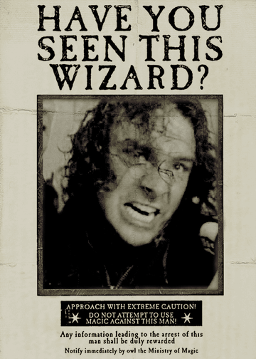 Wanted poster: have you seen this wizard